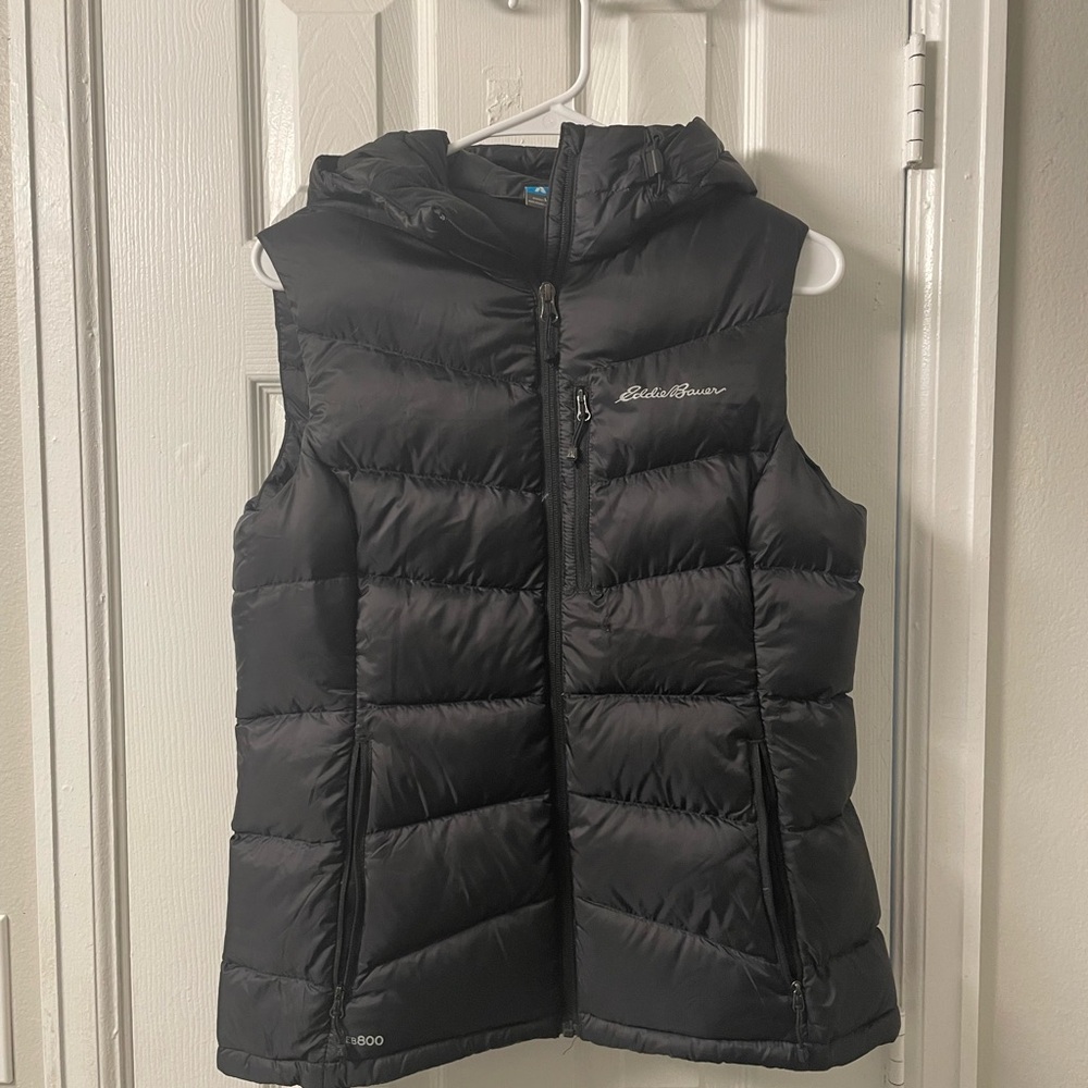 Eddie Bauer Women's Black Quilted Vest